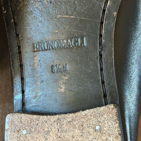 Bruno Marlo Davee Black Leather Loafers 8.5 - Picture 7 of 7